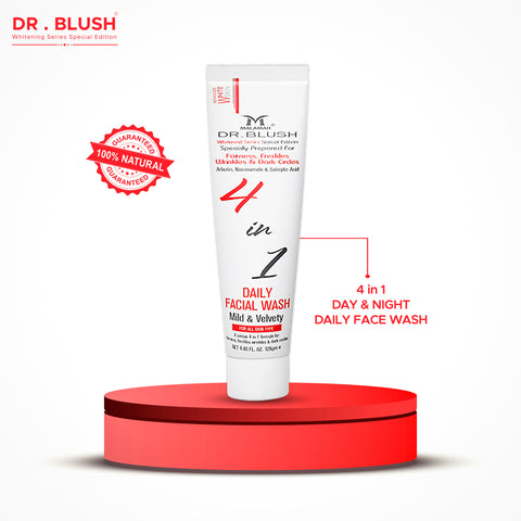 Dr Blush 4 in 1 Face Wash :For (fairness+wrinkles+freckles+dark spots)