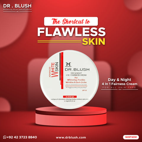 Dr Blush 4 in 1 Day & Night Cream 20-grams  :For(fairness+wrinkles+freckles+dark spots)