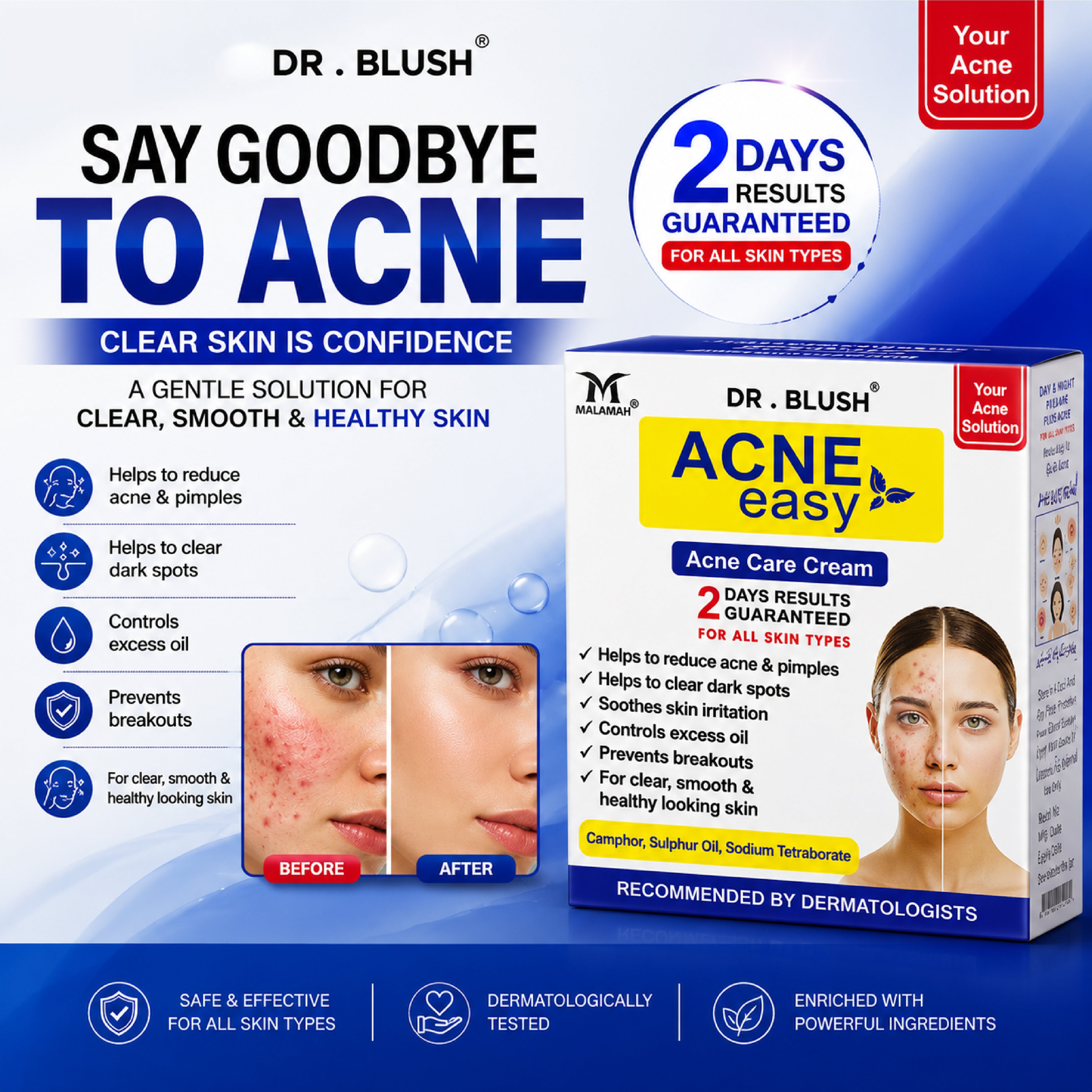 Dr blush Acne Easy (pimple cream)18g