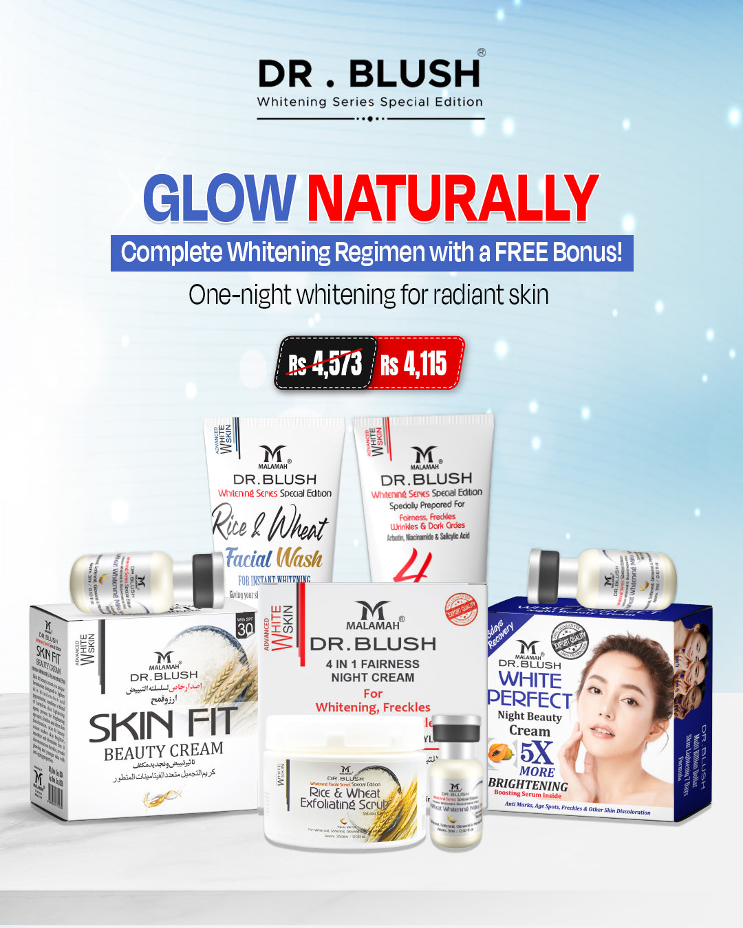 Dr. Blush Glow Naturally Whitening Kit