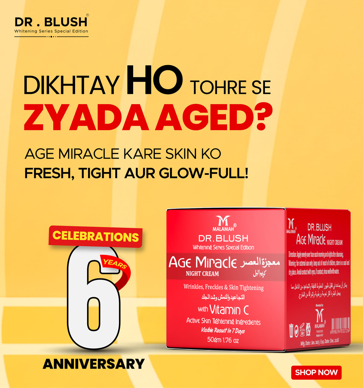 Dr Blush Age Miracle Cream 50g
