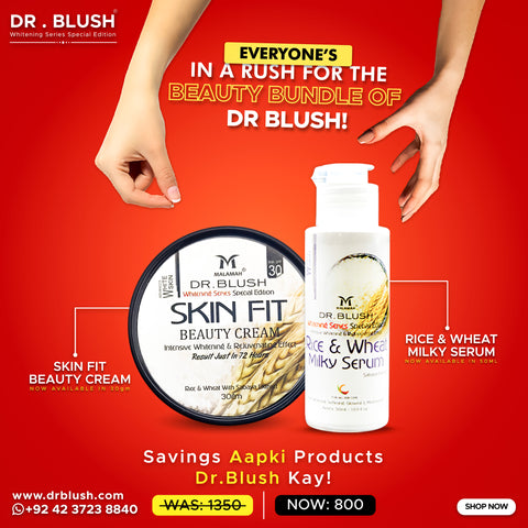 Dr Blush Rice'n'Wheat(whitenning ) Combo Deal(2 items)