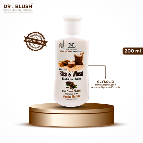 Dr Blush Rice & Wheat Lotion (Cocoa Butter) 200ml