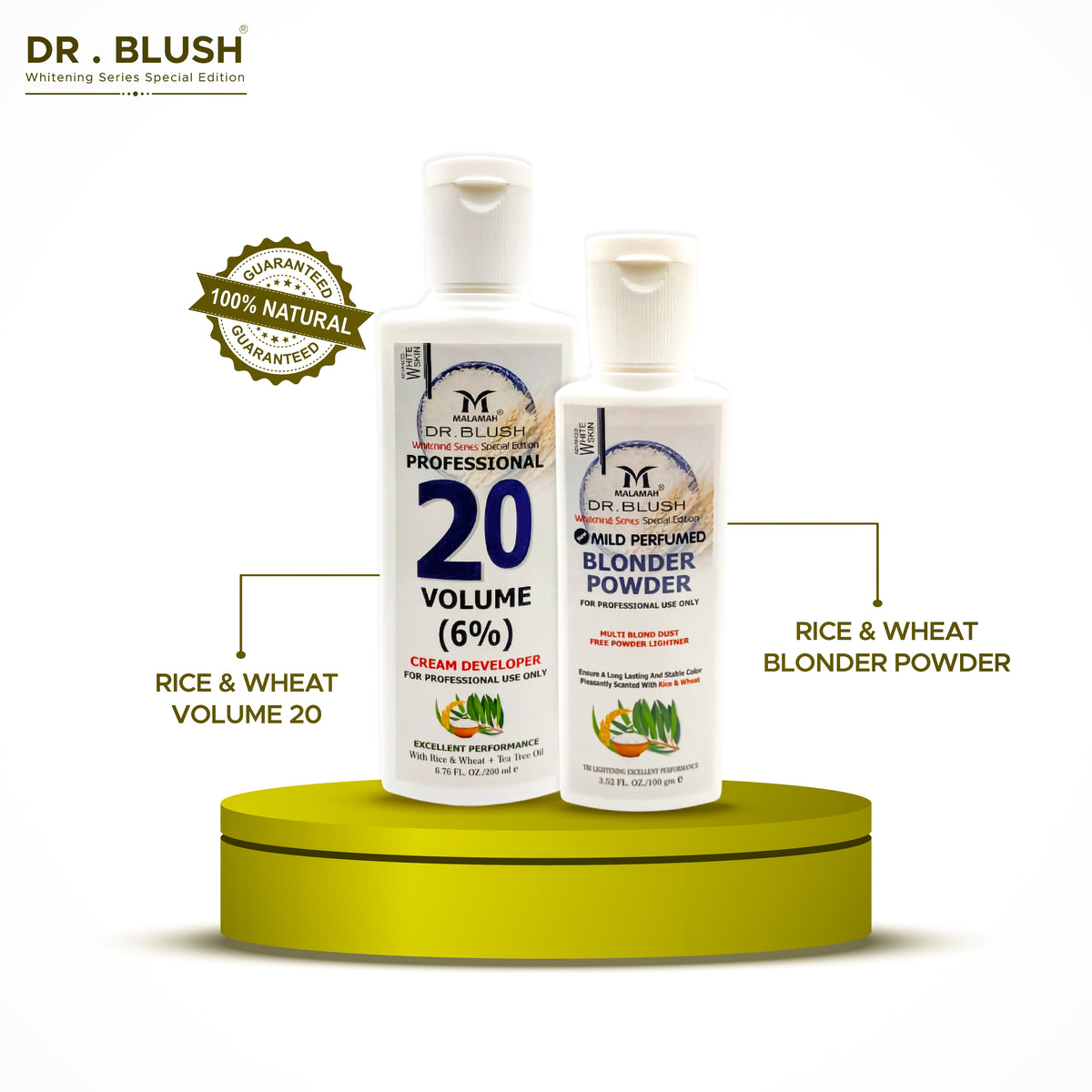 Dr blush  Rice & Wheat (Polisher Set) : Face Bleaching :