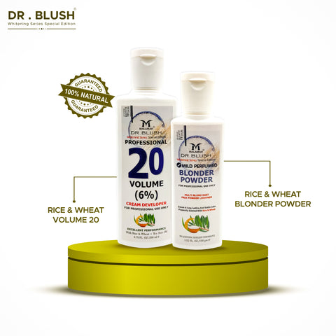 Dr blush  Rice & Wheat (Polisher Set) : Face Bleaching :