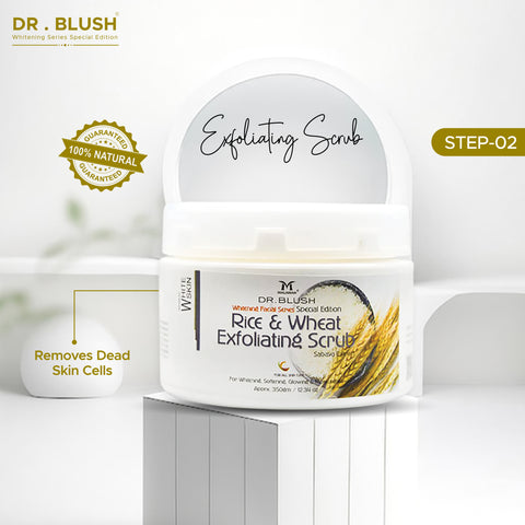 Dr Blush Rice & Wheat (Exfoliating Scrub) Step 2