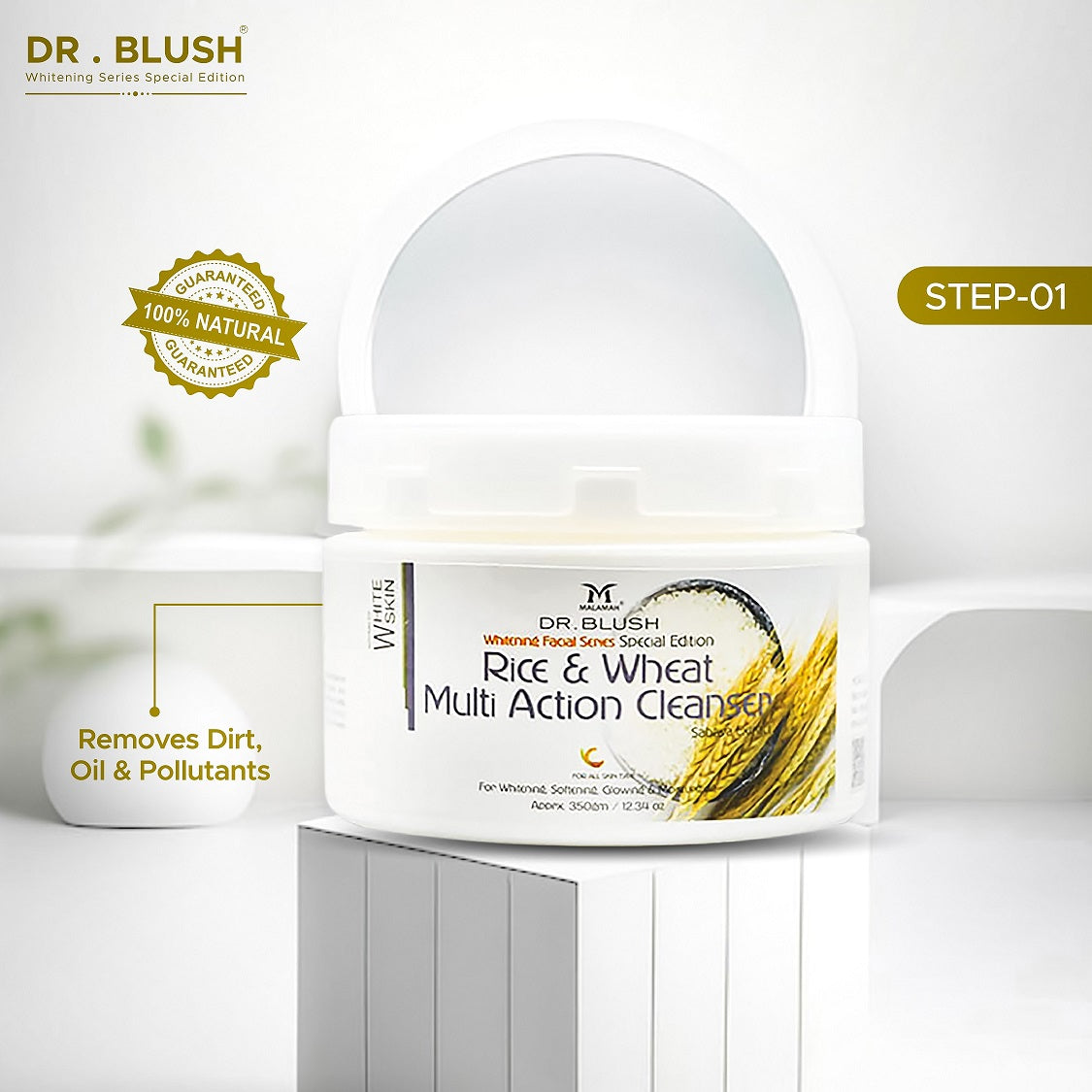 Dr Blush Rice & Wheat (Multi Action Cleanser)