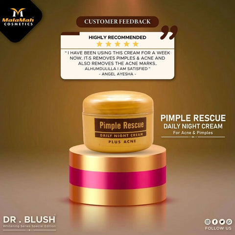 Dr Blush Pimple Rescue Night Cream (oil control)